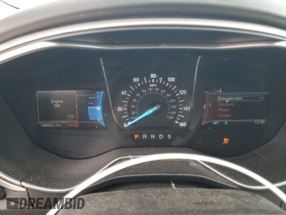 2016 Ford Fusion SE with VIN 3FA6P0H76GR342009, listed as a Copart auction lot 49444175 with 98,425 mi miles and Salvage Title. Bid and sale history available at DreamBid. Image 9.