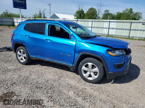 2019 Jeep Compass Latitude z VIN 3C4NJDBB1KT653452, wystawiony jako Copart lot #58297495 z przebiegiem 74 350 mil mil oraz Szkoda całkowita • Salvage title. Historia ofert i sprzedaży dostępna na DreamBid. Obrazek 4.