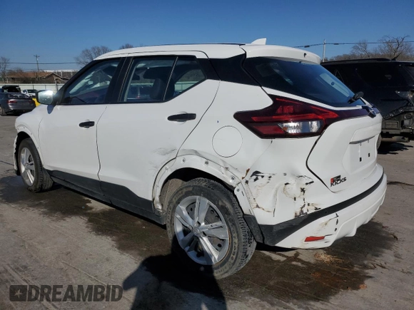2022 Nissan Kicks S with VIN 3N1CP5BV1NL494526, listed as a Copart auction lot 48552895 with 57,648 mi miles and Non Repairable. Bid and sale history available at carsss.com. Image 2.