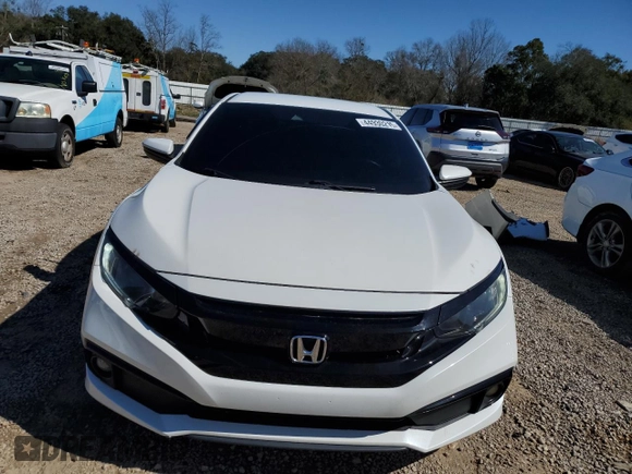2020 Honda Civic Sedan Sport with VIN 2HGFC2F85LH556395, listed as a Copart auction lot 44930215 with 72,599 mi miles and Salvage Title. Bid and sale history available at carsss.com. Image 5.