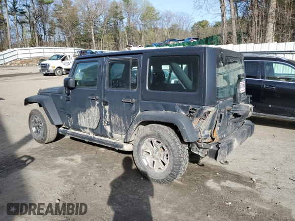 2016 Jeep Wrangler Unlimited Sport RHD with VIN 1C4BJWKG2GL271671, listed as a Copart auction lot 53935675 with 127,784 mi miles and Non repairable. Bid and sale history available at DreamBid. Image 2.