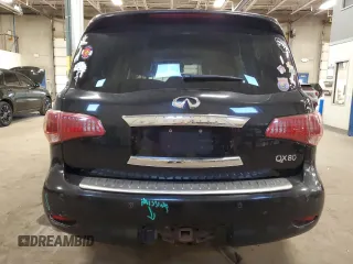 2014 Infiniti QX80 with VIN JN8AZ2NE9E9063812, listed as a Copart auction lot 49495815 with 170,290 mi miles and Salvage Title. Bid and sale history available at carsss.com. Image 6.