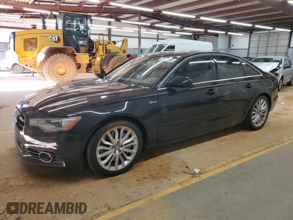 2012 Audi A6 Premium Plus with VIN WAUGGAFC6CN168991, listed as a Copart auction lot 47970195 with 117,628 mi miles and Salvage title. Bid and sale history available at DreamBid. Image 1.