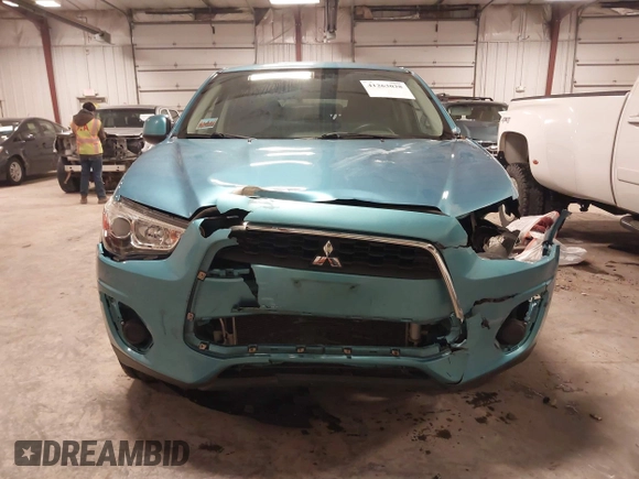 2014 Mitsubishi Outlander Sport ES with VIN 4A4AR3AU1EE021925, listed as a IAAI auction lot 41263028 with 87,867 mi miles. Bid and sale history available at carsss.com. Image 12.