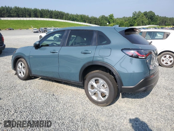 2023 Honda HR-V LX with VIN 3CZRZ1H3XPM730839, listed as a Copart auction lot 62086165 with 17,176 mi miles and Salvage title. Bid and sale history available at DreamBid. Image 2.