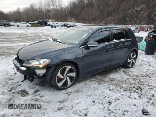 2020 Volkswagen Golf GTI S with VIN 3VW6T7AU9LM016093, listed as a Copart auction lot 87436004 with 97,680 mi miles and Salvage Title. Bid and sale history available at carsss.com. Image 1.