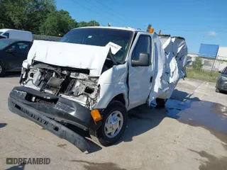 2010 Ford Econoline Cargo Van Commercial with VIN 1FTNE2EW8ADA88032, listed as a IAAI auction lot 41965841 with 1 mi miles. Bid and sale history available at carsss.com. Image 2.