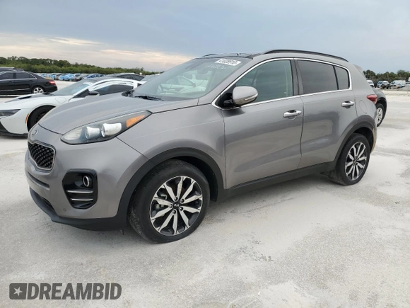 2019 Kia Sportage EX with VIN KNDPN3AC2K7543385, listed as a Copart auction lot 41028910 with 18,071 mi miles and Salvage title. Bid and sale history available at DreamBid. Image 1.