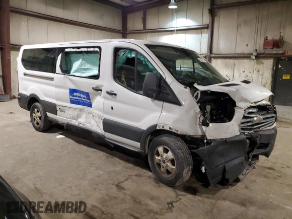 2017 Ford Transit XL with VIN 1FBZX2YM2HKB16956, listed as a Copart auction lot 82043144 with Not Provided miles and Salvage Title. Bid and sale history available at DreamBid. Image 4.