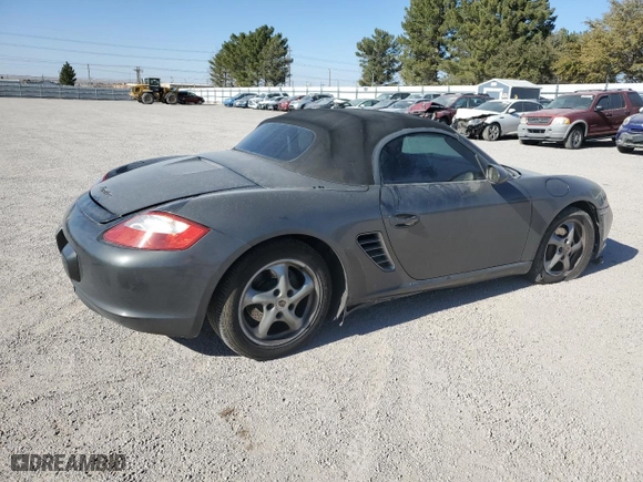 2006 Porsche Boxster with VIN WP0CA29816U710539, listed as a Copart auction lot 80785334 with 104,041 mi miles and Salvage Title. Bid and sale history available at carsss.com. Image 3.