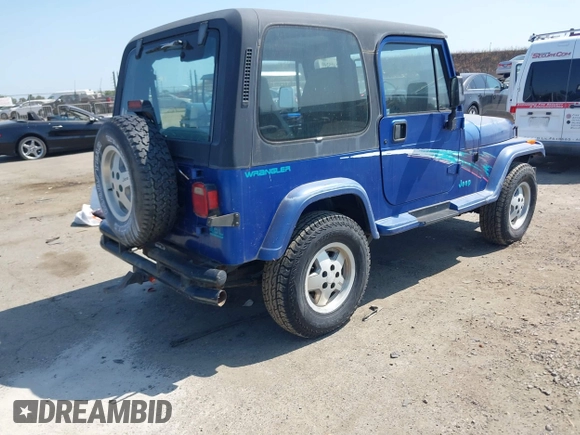 1995 Jeep Wrangler z VIN 1J4FY29S3SP213368, wystawiony jako IAAI lot #42425240 z przebiegiem 96 473 mil mil oraz . Historia ofert i sprzedaży dostępna na DreamBid. Obrazek 4.