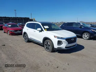 2019 Hyundai Santa Fe Ultimate with VIN 5NMS5CAA0KH067753, listed as a IAAI auction lot 41884396 with 31,343 mi miles and . Bid and sale history available at DreamBid. Image 1.