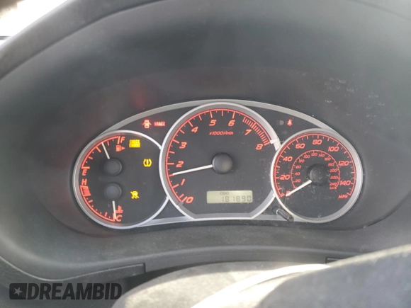 2009 Subaru WRX w/Premium Pkg with VIN JF1GE76639G511488, listed as a Copart auction lot 41880515 with 181,890 mi miles and Salvage title. Bid and sale history available at DreamBid. Image 9.