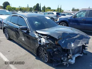 2019 BMW 5 Series 540i with VIN WBAJE5C51KWW28009, listed as a IAAI auction lot 42757100 with 85,950 mi miles and . Bid and sale history available at DreamBid. Image 1.
