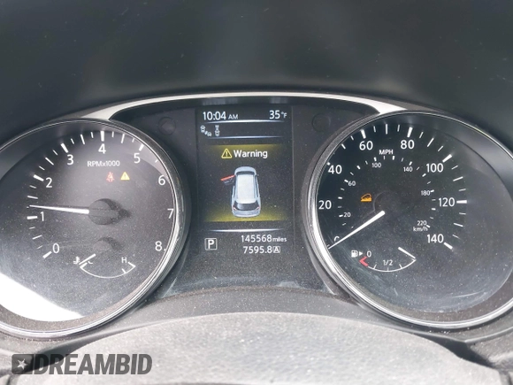 2016 Nissan Rogue SL with VIN 5N1AT2MV7GC805222, listed as a IAAI auction lot 41598322 with 145,568 mi miles and . Bid and sale history available at DreamBid. Image 16.