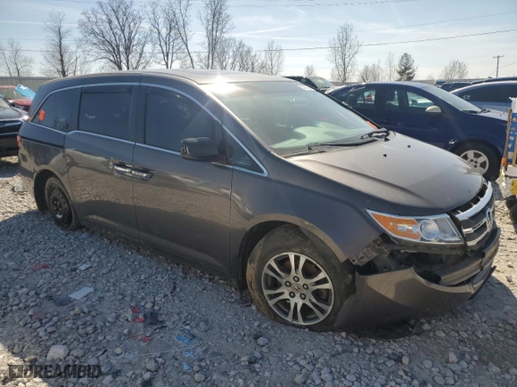 2011 Honda Odyssey EX-L with VIN 5FNRL5H65BB056377, listed as a Copart auction lot 53291945 with 0 mi miles and Clean Title. Bid and sale history available at carsss.com. Image 4.