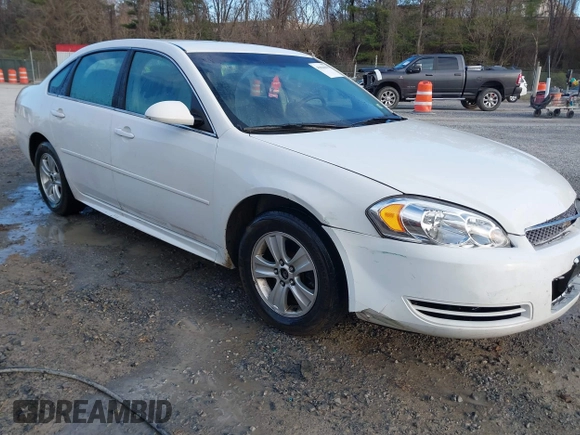 2012 Chevrolet Impala LS Fleet with VIN 2G1WF5E3XC1331193, listed as a IAAI auction lot 41864865 with 175,486 mi miles and . Bid and sale history available at DreamBid. Image 1.
