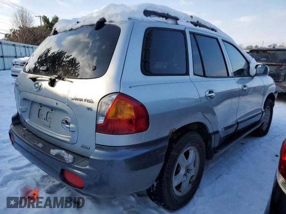 2003 Hyundai Santa Fe GLS with VIN KM8SC73D23U449633, listed as a Copart auction lot 88861775 with 181,299 mi miles and Salvage Title. Bid and sale history available at carsss.com. Image 3.