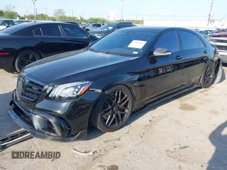 2018 Mercedes-Benz S 63 AMG with VIN WDDUG8JB0JA343131, listed as a IAAI auction lot 41863404 with 29,778 mi miles and . Bid and sale history available at DreamBid. Image 17.