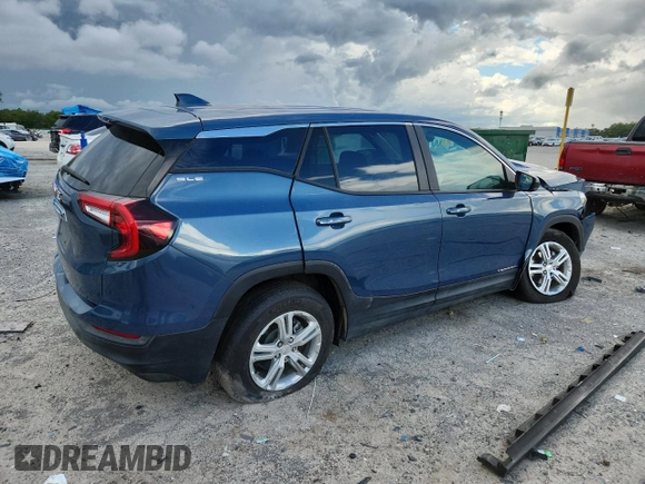 2024 GMC Terrain SLE with VIN 3GKALTEG4RL366051, listed as a Copart auction lot 62989115 with 12,495 mi miles and Clean title. Bid and sale history available at DreamBid. Image 3.
