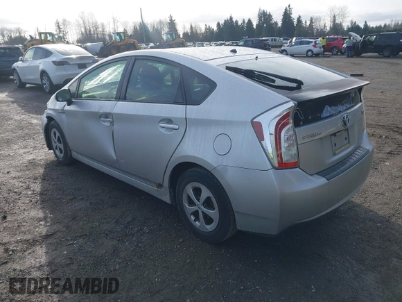 2013 Toyota Prius One with VIN JTDKN3DU6D5603472, listed as a IAAI auction lot 41808870 with 213,784 mi miles. Bid and sale history available at carsss.com. Image 3.
