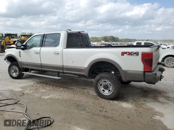 2020 Ford F-350 XL with VIN 1FT8W3BT1LED32482, listed as a Copart auction lot 43860854 with 81,153 mi miles and Salvage title. Bid and sale history available at DreamBid. Image 2.