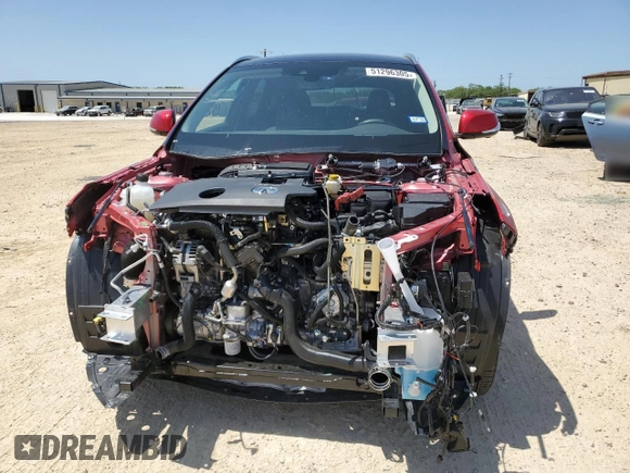 2024 Infiniti QX50 Sensory z VIN 3PCAJ5EB2RF112760, wystawiony jako Copart lot #51296305 z przebiegiem 7 677 mil mil oraz Szkoda całkowita • Salvage title. Historia ofert i sprzedaży dostępna na DreamBid. Obrazek 5.