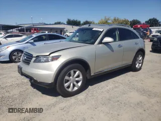 2006 Infiniti FX with VIN JNRAS08W76X202356, listed as a Copart auction lot 70258374 with 108,839 mi miles and Salvage Title. Bid and sale history available at DreamBid. Image 1.