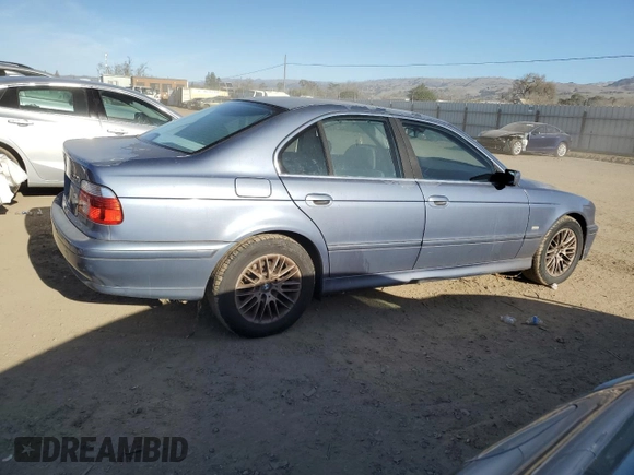 2003 BMW 5 Series 530iA with VIN WBADT63443CK29419, listed as a Copart auction lot 87533935 with 165,472 mi miles and Clean Title. Bid and sale history available at carsss.com. Image 3.