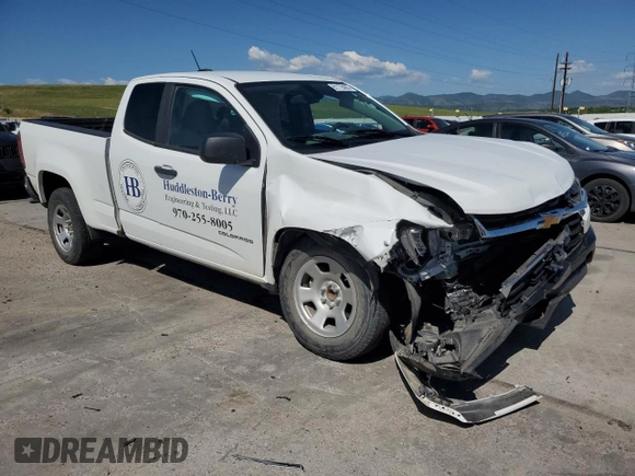 2022 Chevrolet Colorado 2WD Work Truck with VIN 1GCHSBEAXN1276293, listed as a Copart auction lot 61178405 with 57,480 mi miles and Salvage title. Bid and sale history available at DreamBid. Image 4.