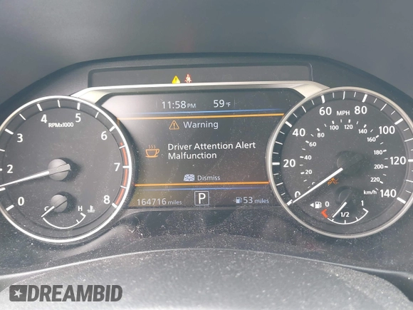 2020 Nissan Altima S z VIN 1N4BL4BV2LC228722, wystawiony jako IAAI lot #41638753 z przebiegiem 164 716 mil mil oraz . Historia ofert i sprzedaży dostępna na DreamBid. Obrazek 7.