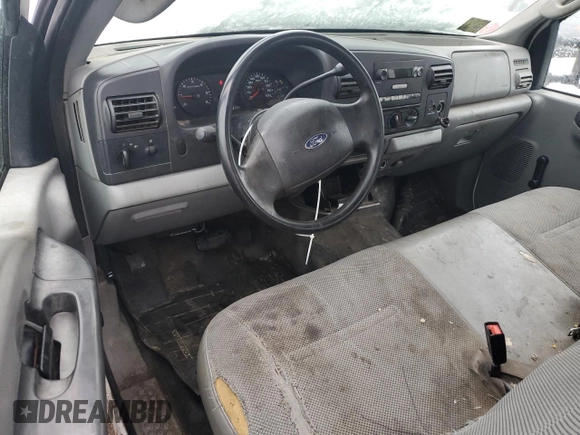 2005 Ford F-250 XL с VIN 1FTSX21505ED23758, выставлен на аукционе Copart как лот 43696815 с пробегом 244 445 миль миль и Списание • Salvage title. История ставок и продаж доступна на DreamBid. Изображение 8.