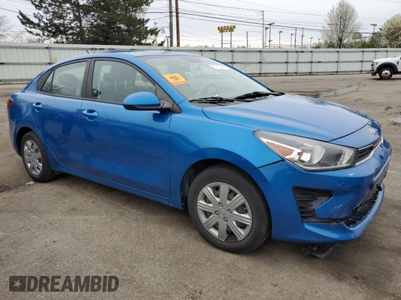 2021 Kia Rio S with VIN 3KPA24AD7ME382550, listed as a Copart auction lot 51711445 with 38,144 mi miles and Salvage Title. Bid and sale history available at carsss.com. Image 4.