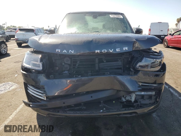2021 Land Rover Range Rover Autobiography with VIN SALGV5SE7MA425696, listed as a Copart auction lot 73378084 with 31,077 mi miles and Salvage Title. Bid and sale history available at carsss.com. Image 5.