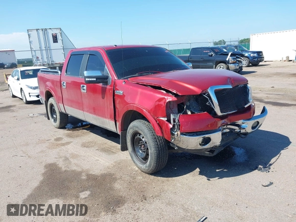 2008 Ford F-150 XLT with VIN 1FTPW14V88FA36942, listed as a IAAI auction lot 42640769 with 283,316 mi miles and . Bid and sale history available at DreamBid. Image 1.