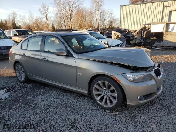 2011 BMW 3 Series 328i with VIN WBAPH5G50BNM75303, listed as a Copart auction lot 41515415 with 59,041 mi miles and Salvage Title. Bid and sale history available at carsss.com. Image 4.