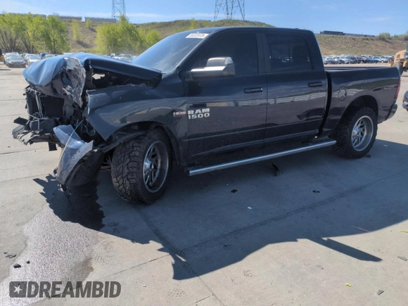 2016 Ram 1500 Sport z VIN 1C6RR7MT5GS129223, wystawiony jako Copart lot #56332475 z przebiegiem 106 056 mil mil oraz Szkoda całkowita • Salvage title. Historia ofert i sprzedaży dostępna na DreamBid. Obrazek 1.
