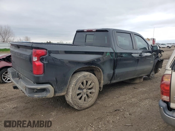2023 Chevrolet Silverado 1500 LT with VIN 2GCUDDED1P1122678, listed as a Copart auction lot 45016185 with 29,999 mi miles and Salvage Title. Bid and sale history available at carsss.com. Image 3.