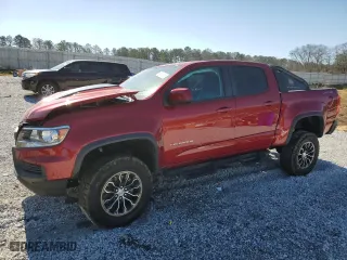 2021 Chevrolet Colorado 4WD ZR2 with VIN 1GCGTEEN5M1162195, listed as a Copart auction lot 46442995 with 40,692 mi miles and Salvage Title. Bid and sale history available at carsss.com. Image 1.