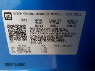 2024 GMC Terrain AT4 with VIN 3GKALYEG2RL146534, listed as a Copart auction lot 42722085 with 22,392 mi miles and Salvage Title. Bid and sale history available at DreamBid. Image 13.
