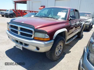 2003 Dodge Dakota SLT with VIN 1D7HG48N43S256520, listed as a IAAI auction lot 42111997 with 218,061 mi miles and . Bid and sale history available at carsss.com. Image 2.