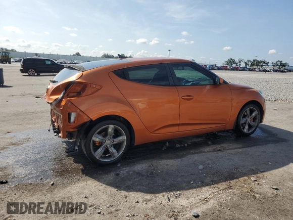 2013 Hyundai Veloster w/Gray Int z VIN KMHTC6AD1DU103219, wystawiony jako Copart lot #60426875 z przebiegiem 135 869 mil mil oraz Szkoda całkowita • Salvage title. Historia ofert i sprzedaży dostępna na DreamBid. Obrazek 3.