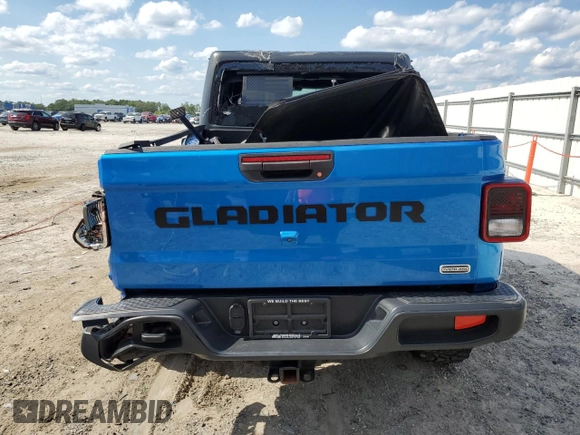 2020 Jeep Gladiator Overland with VIN 1C6HJTFG4LL162262, listed as a Copart auction lot 57261325 with 74,856 mi miles and Salvage title. Bid and sale history available at DreamBid. Image 6.