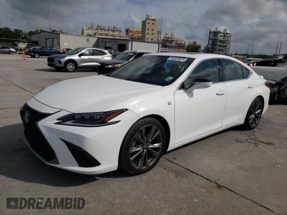 2019 Lexus ES 350 with VIN 58ABZ1B1XKU008536, listed as a Copart auction lot 54323975 with 39,421 mi miles and Salvage Title. Bid and sale history available at DreamBid. Image 1.