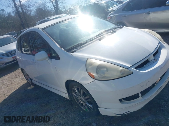 2007 Honda Fit Sport with VIN JHMGD38657S041251, listed as a IAAI auction lot 41613655 with 1 mi miles. Bid and sale history available at carsss.com. Image 1.