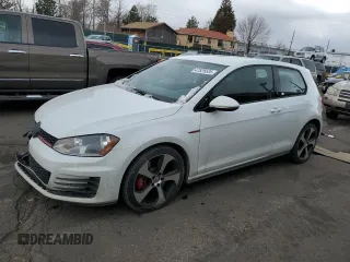 2016 Volkswagen Golf GTI S w/Performance Pkg with VIN 3VWT47AU8GM009223, listed as a Copart auction lot 47826535 with 124,020 mi miles and Salvage Title. Bid and sale history available at carsss.com. Image 1.
