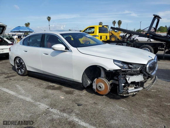 2024 BMW i5 eDrive40 with VIN WBY33FK09RCR63560, listed as a Copart auction lot 51169485 with NaN miles and Salvage Title. Bid and sale history available at carsss.com. Image 4.