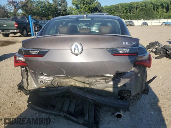 2022 Acura ILX Premium with VIN 19UDE2F70NA004796, listed as a Copart auction lot 61659045 with 38,737 mi miles and Salvage title. Bid and sale history available at DreamBid. Image 6.