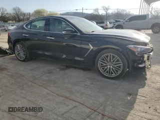 2021 Genesis G70 2.0T with VIN KMTG34LA5MU074208, listed as a Copart auction lot 46582154 with 45,911 mi miles. Bid and sale history available at carsss.com. Image 4.
