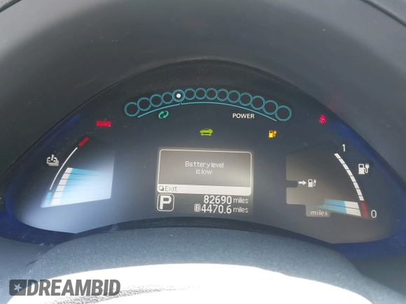 2016 Nissan LEAF S with VIN 1N4AZ0CP1GC303841, listed as a IAAI auction lot 42686655 with 82,690 mi miles and . Bid and sale history available at DreamBid. Image 7.